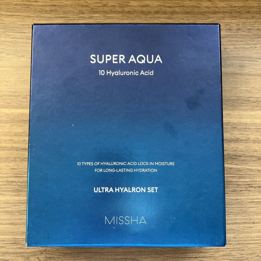 MISSHA Super Aqua Ultra Hyalron Set 10 Hyaluronic Acid Skin Essence & Emulsion